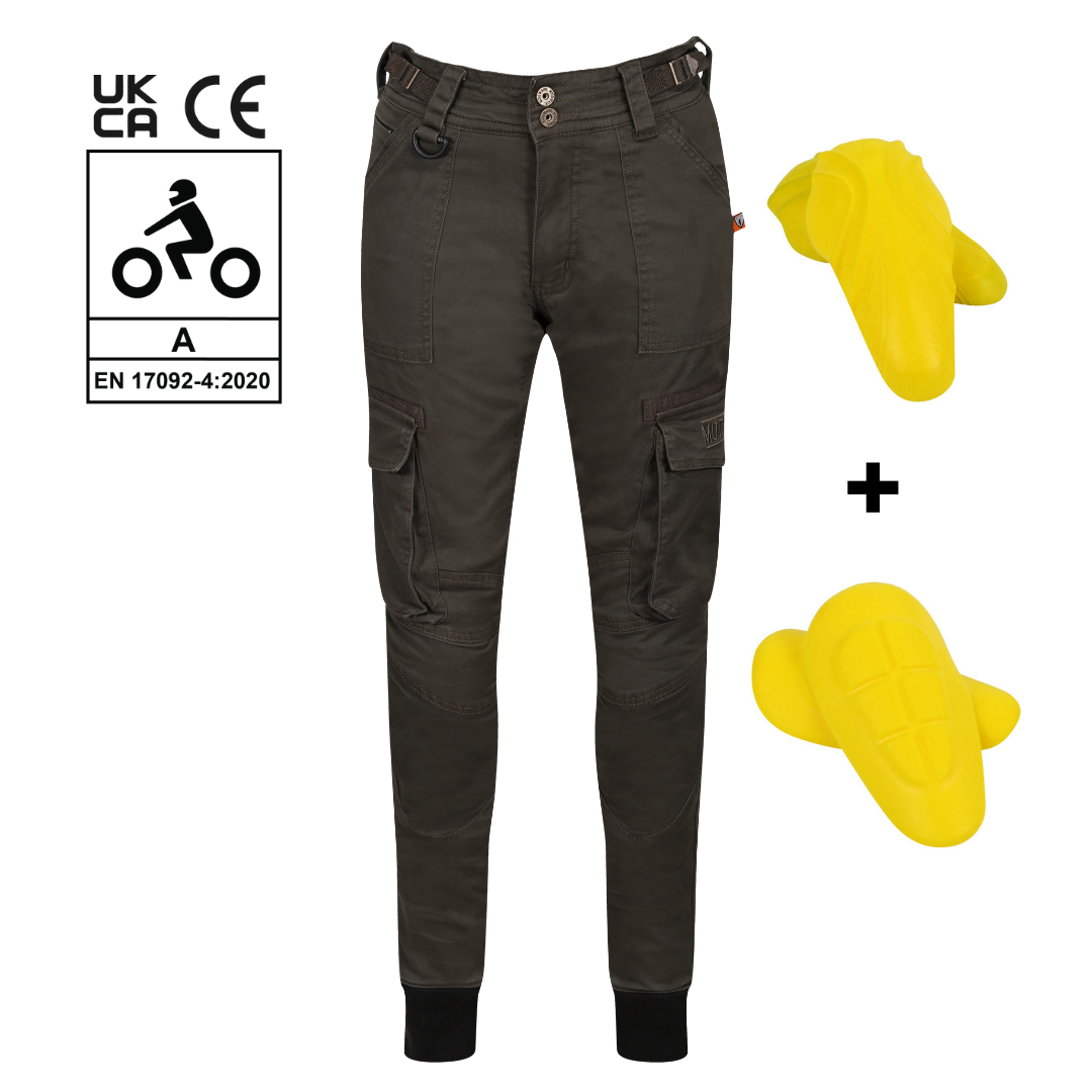 MotoGirl Lara Cargo UKCA and CE Certified A rate motorcycle Trousers