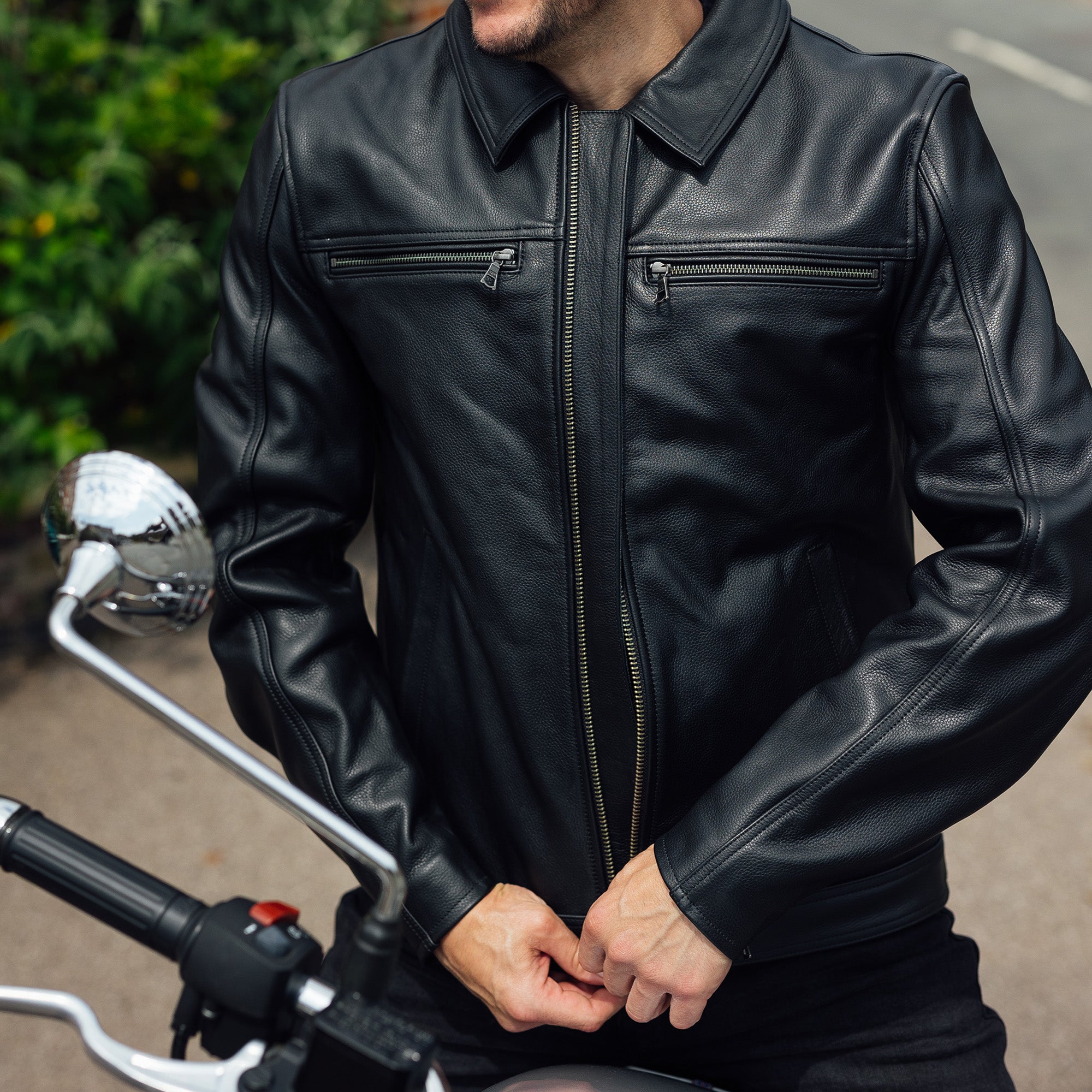 Merlin Kingsbury D3O AAA Black Leather Jacket 42