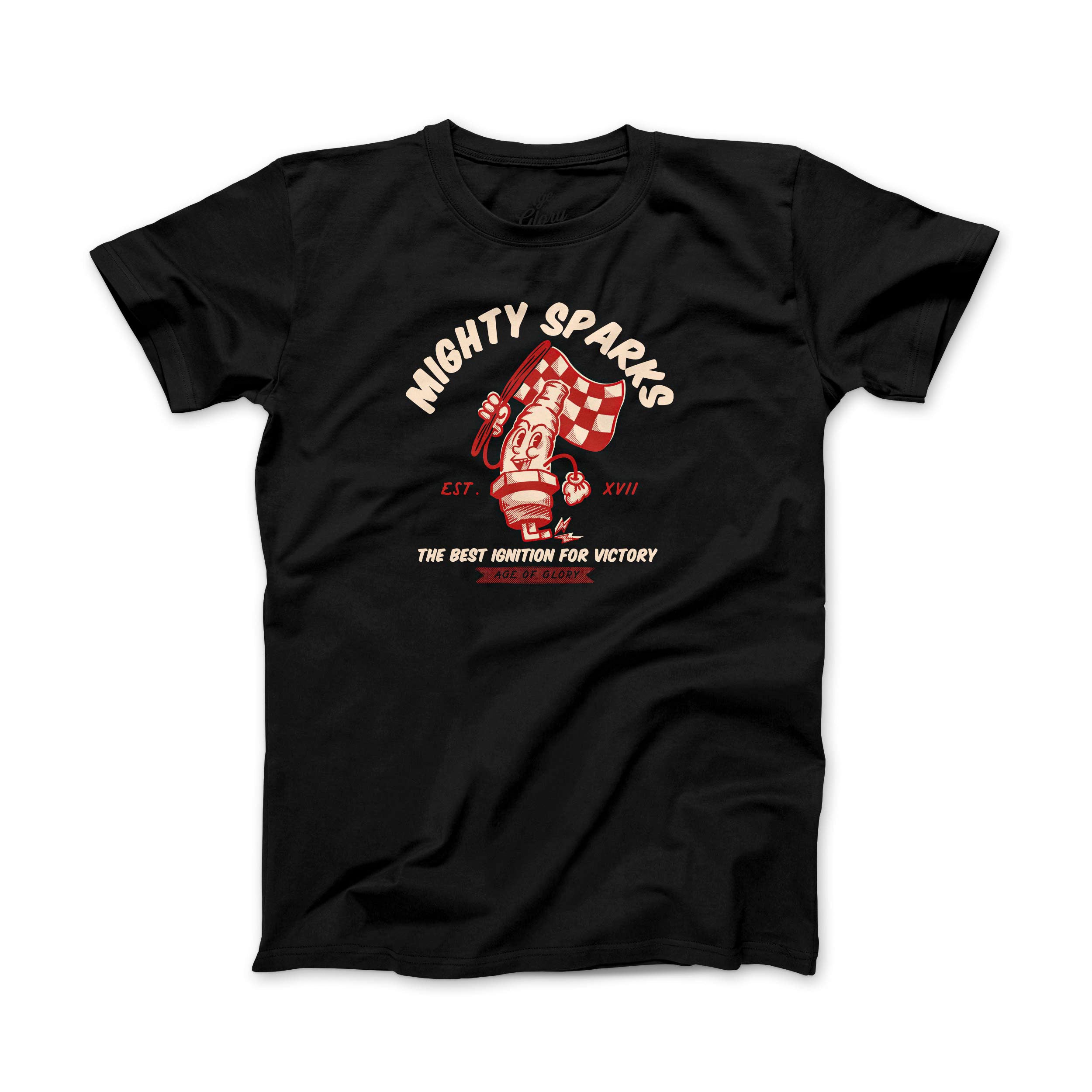 Age of Glory Mighty Sparks T Shirt in Black