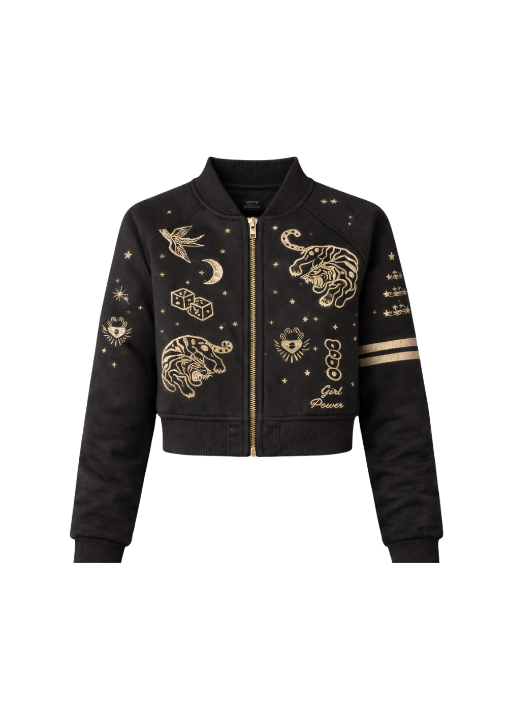Wildust Sisters Oracle Black Varsity Jacket