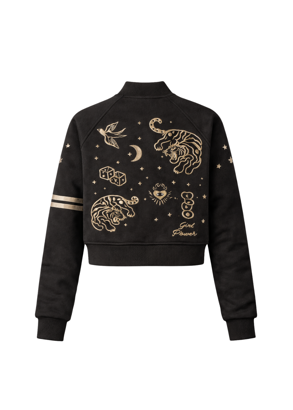 Wildust Sisters Oracle Black Varsity Jacket