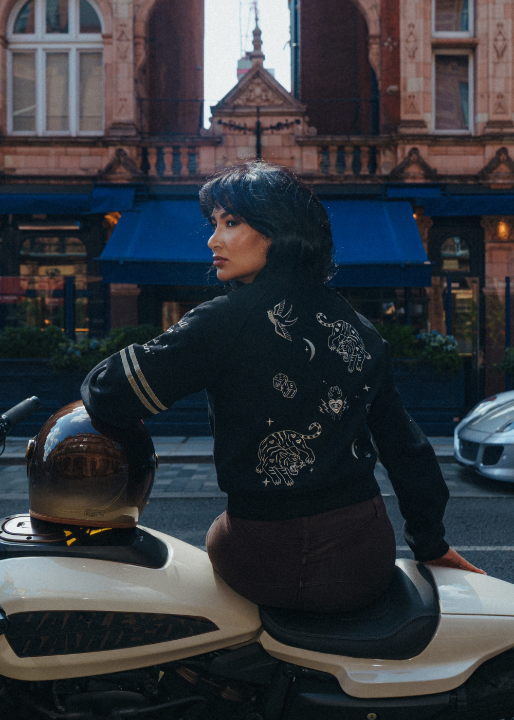 Wildust Sisters Oracle Black Varsity Jacket