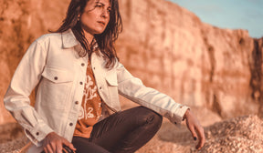 Wildust Sisters Armalith Moto jacket White