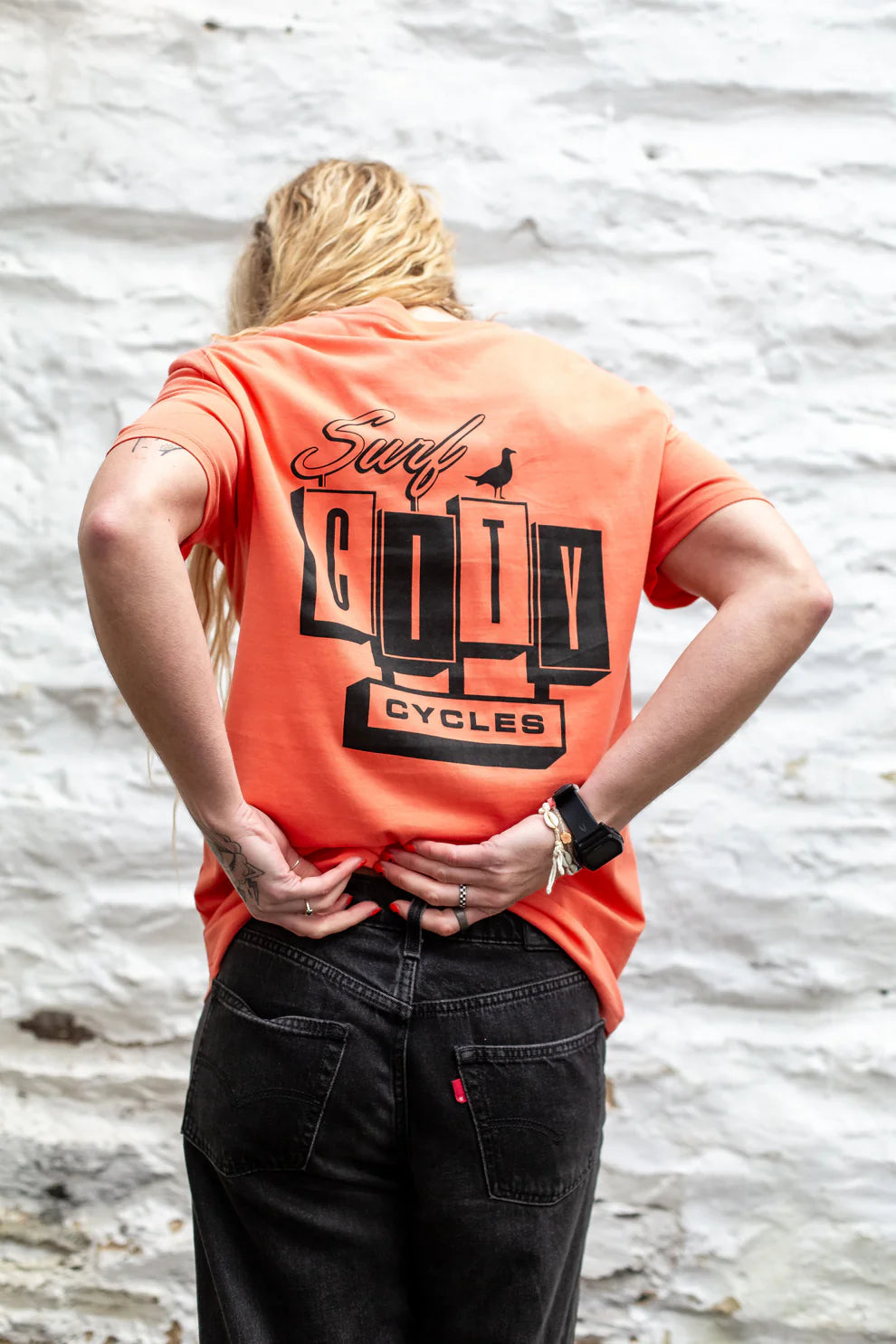 SURF CITY CYCLES SHORT SLEEVED T SHIRT