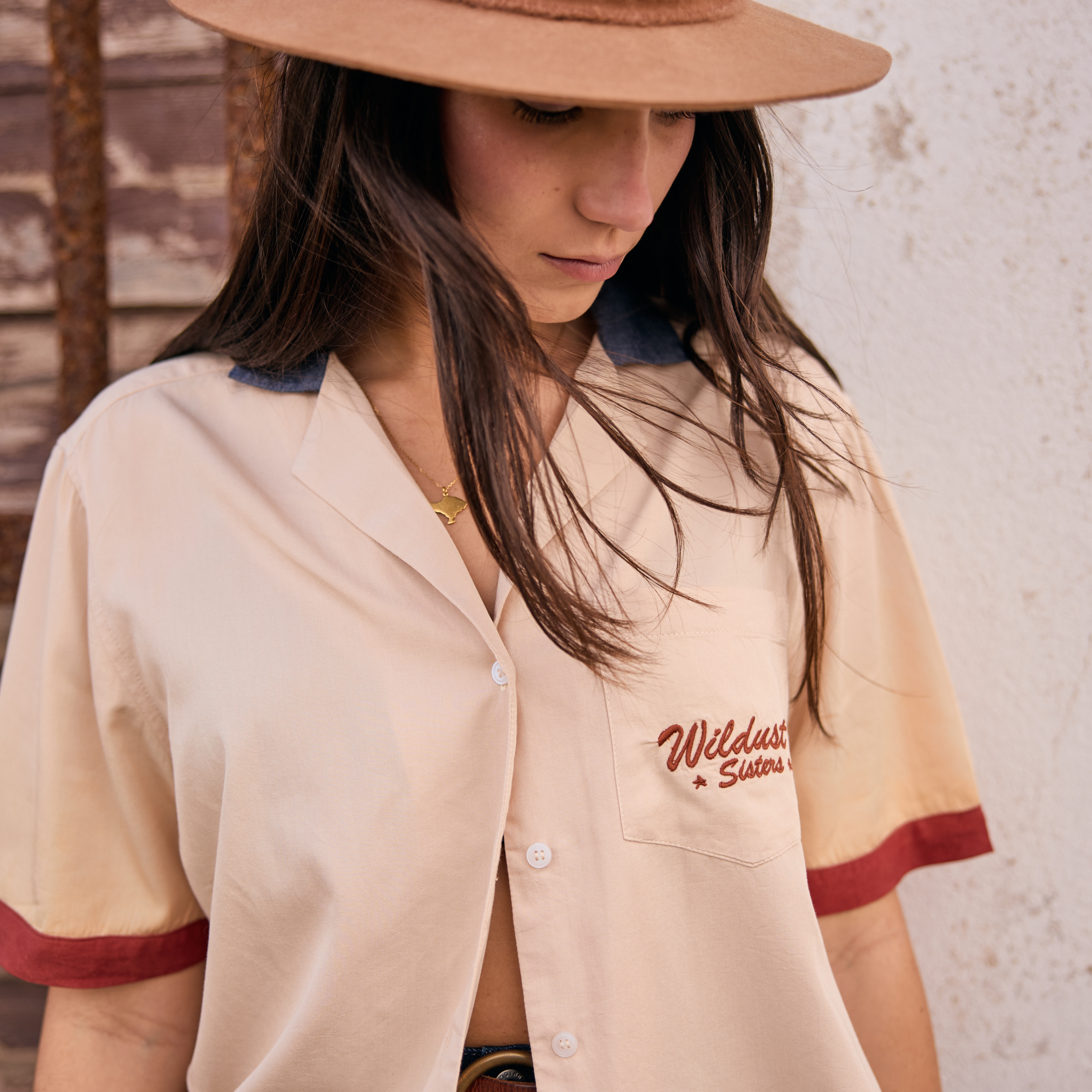 Wildust Sisters Scary Routine bowling shirt for ladies