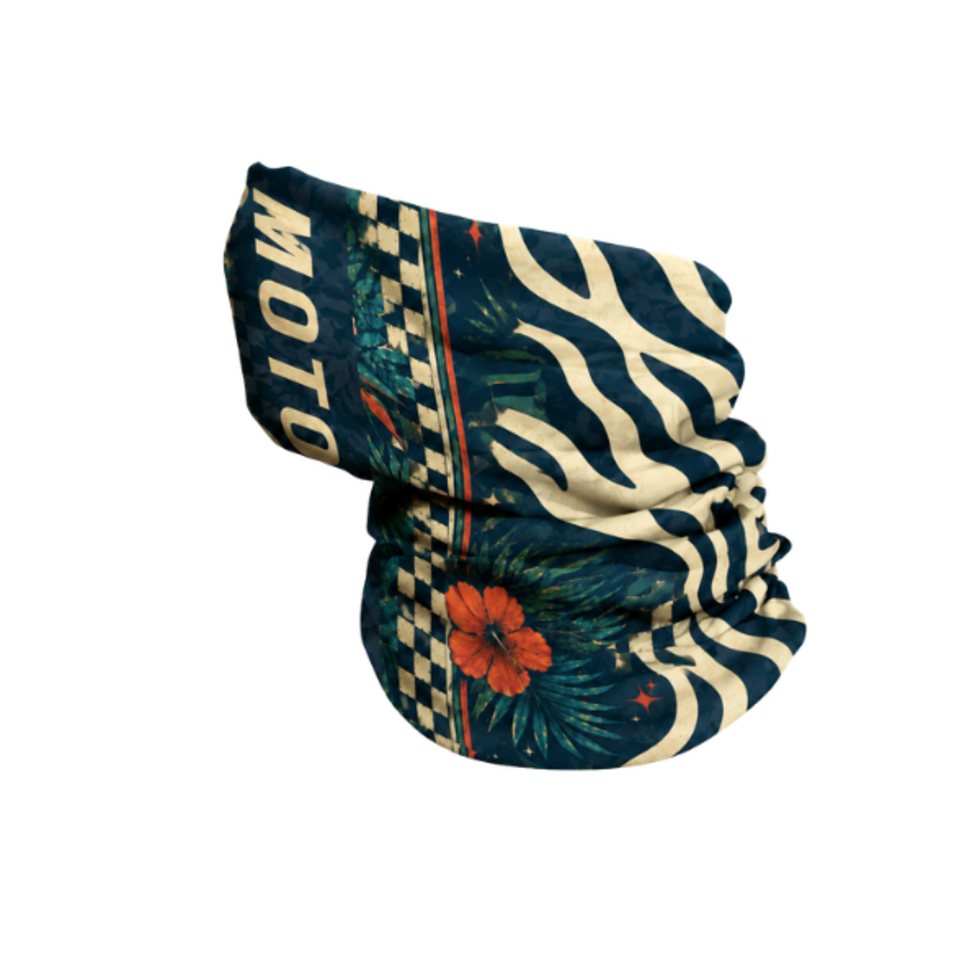 Motogirl tropical flowers Neck tube face covering wind resistant uv protection
