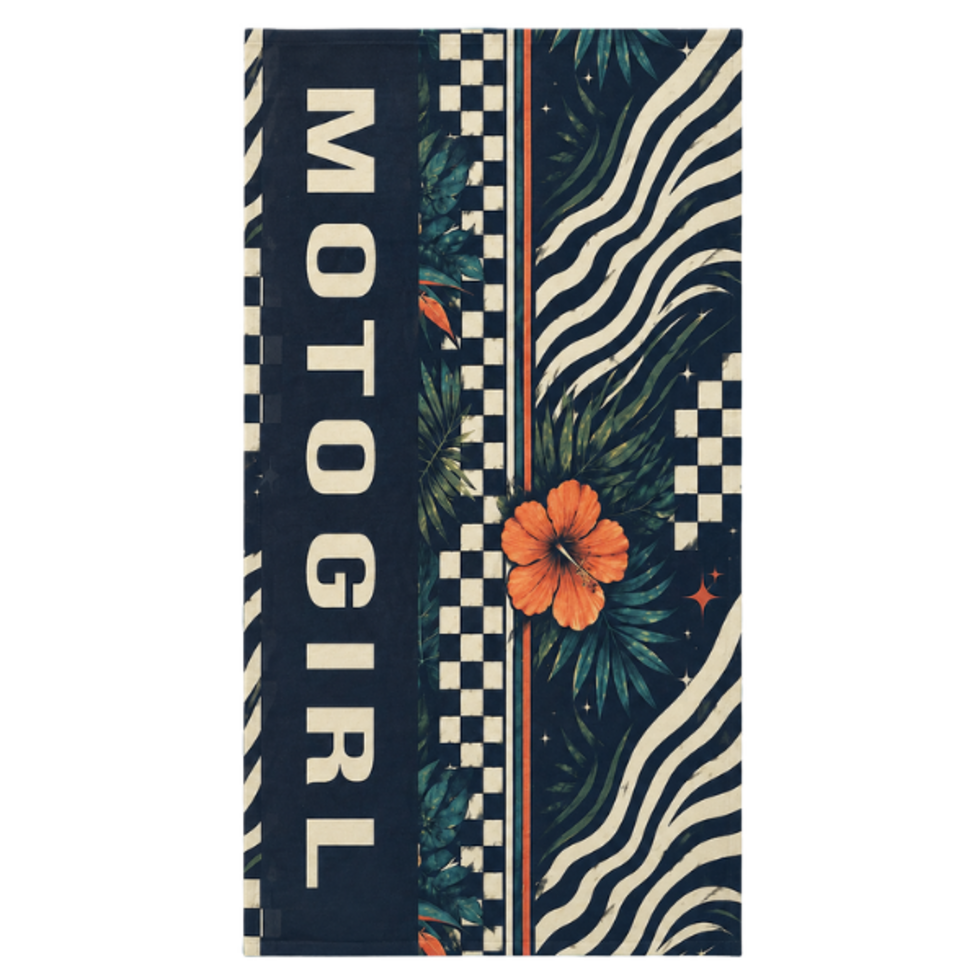 Motogirl tropical flowers Neck tube face covering wind resistant uv protection