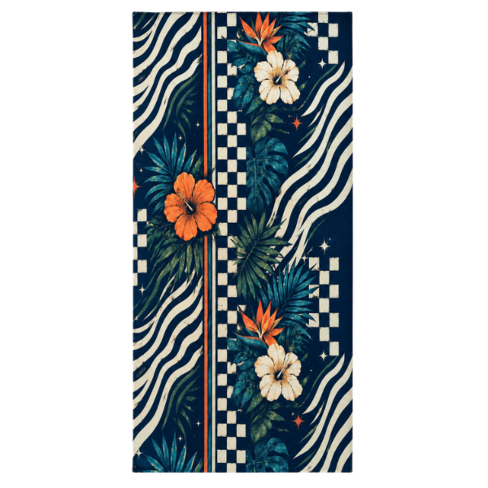 Motogirl tropical flowers Neck tube face covering wind resistant uv protection