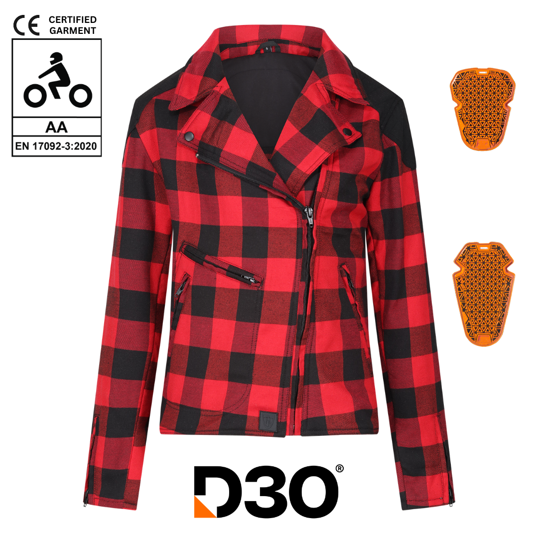 Motogirl Jessie Jacket Red