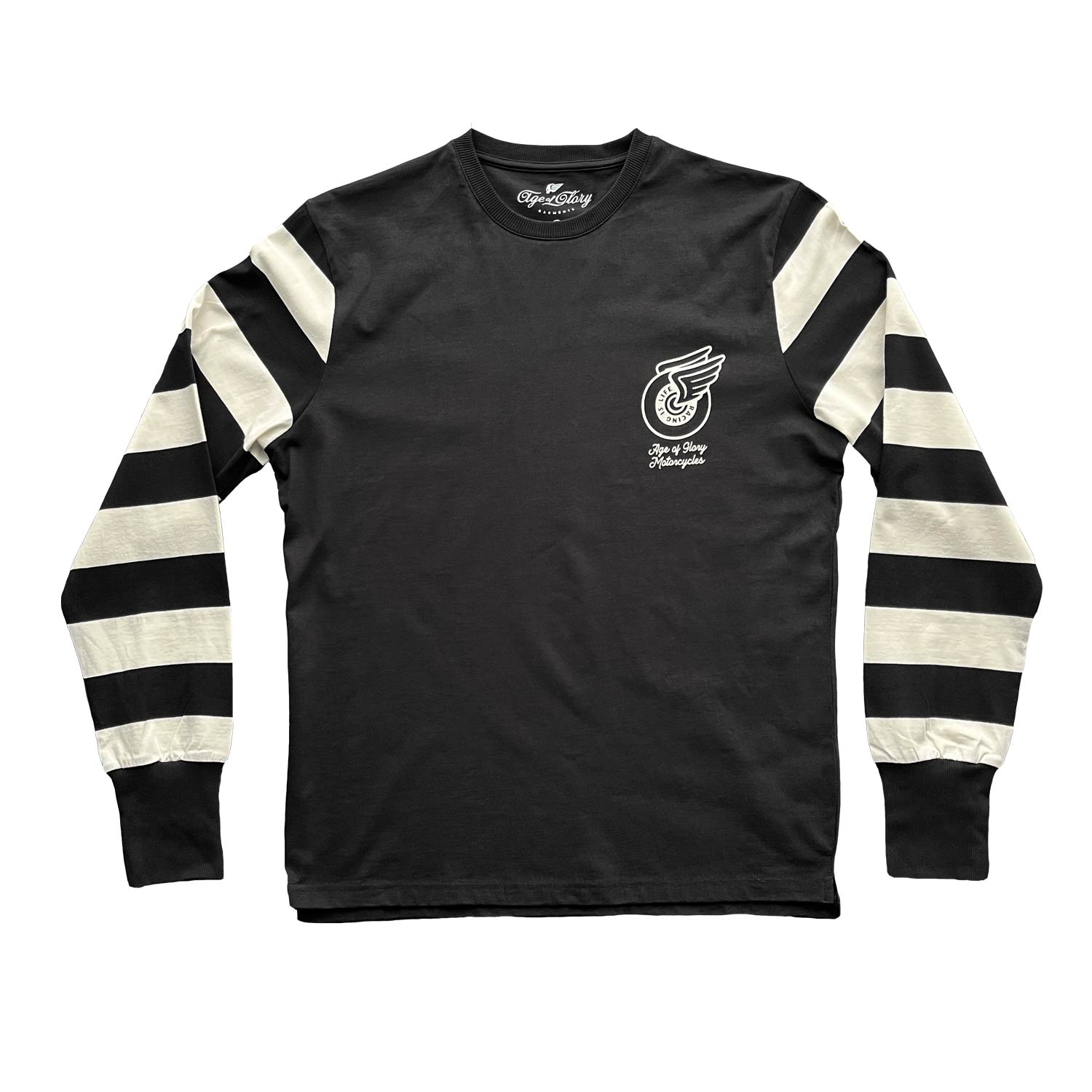 AOG Champ LS Tee Black Ecru