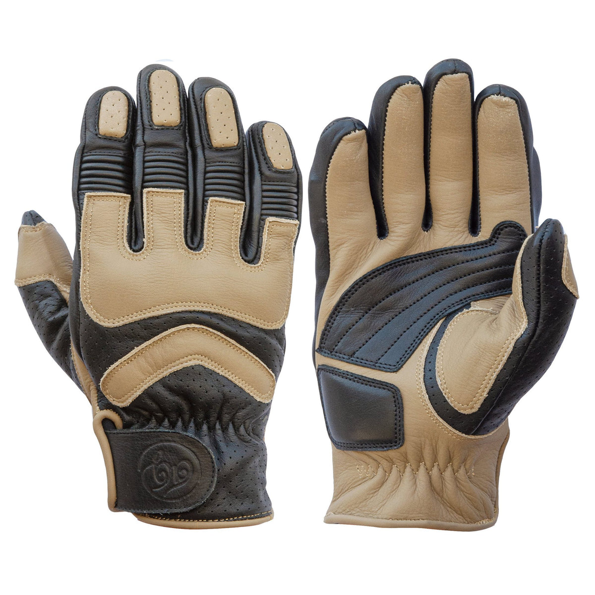 Age of Glory Hero Leather CE Gloves Black Sand
