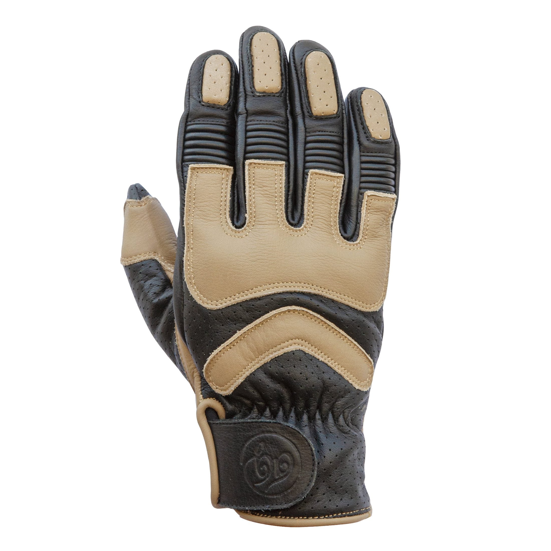 Age of Glory Hero Leather CE Gloves Black Sand