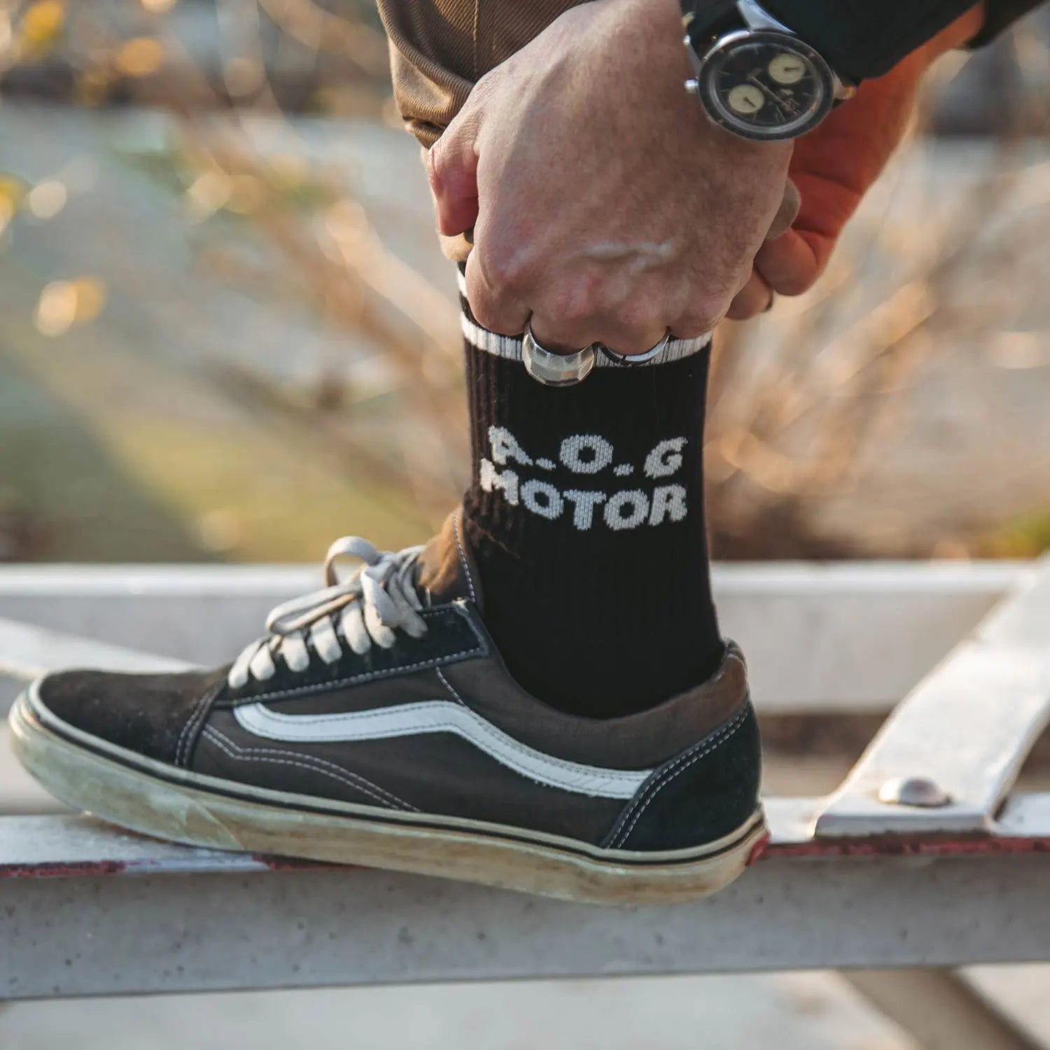 Age of Glory Marauder Socks Black Off-White