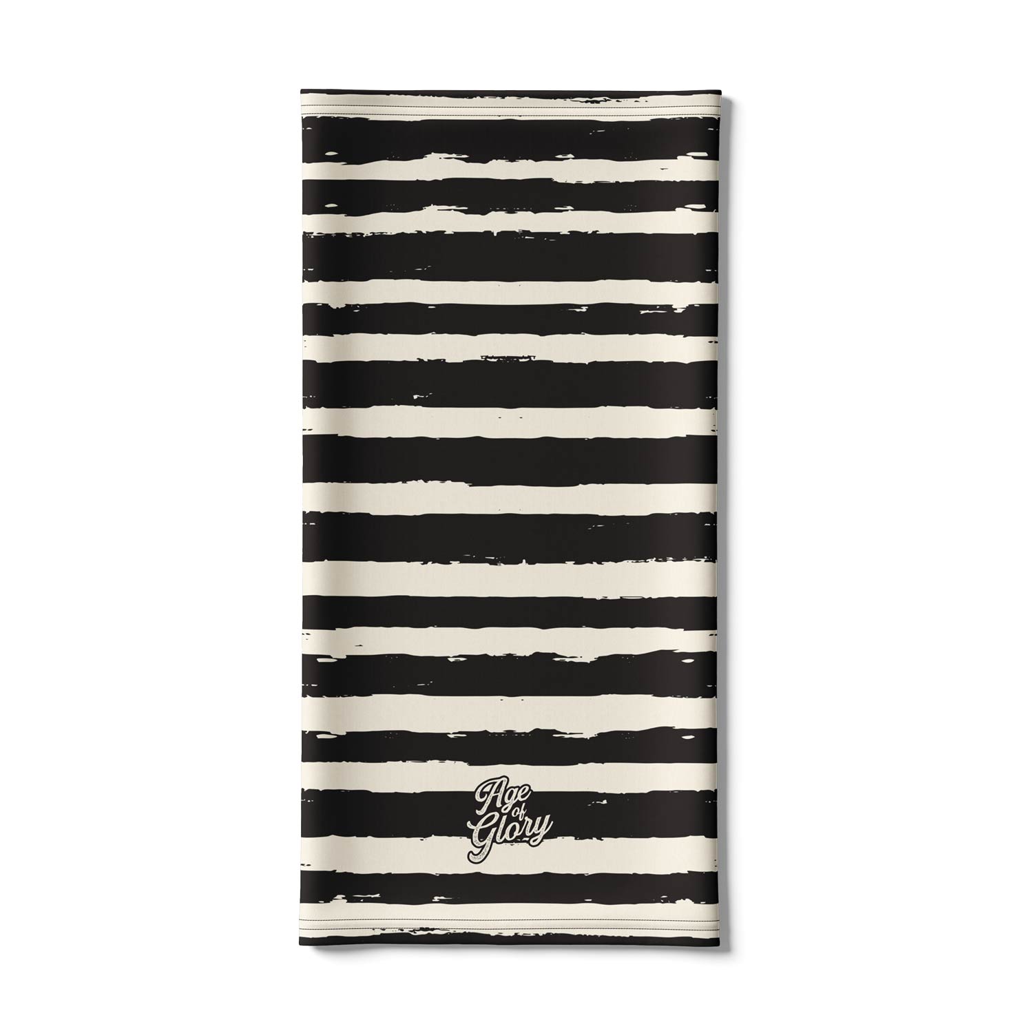 AOG Painted Stripes Neck Tube Black Off-white