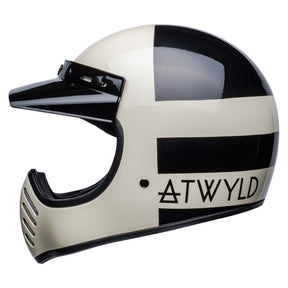 Bell Cruiser Moto-3 Adult Helmet (ATWYLD Orbit White/Black)