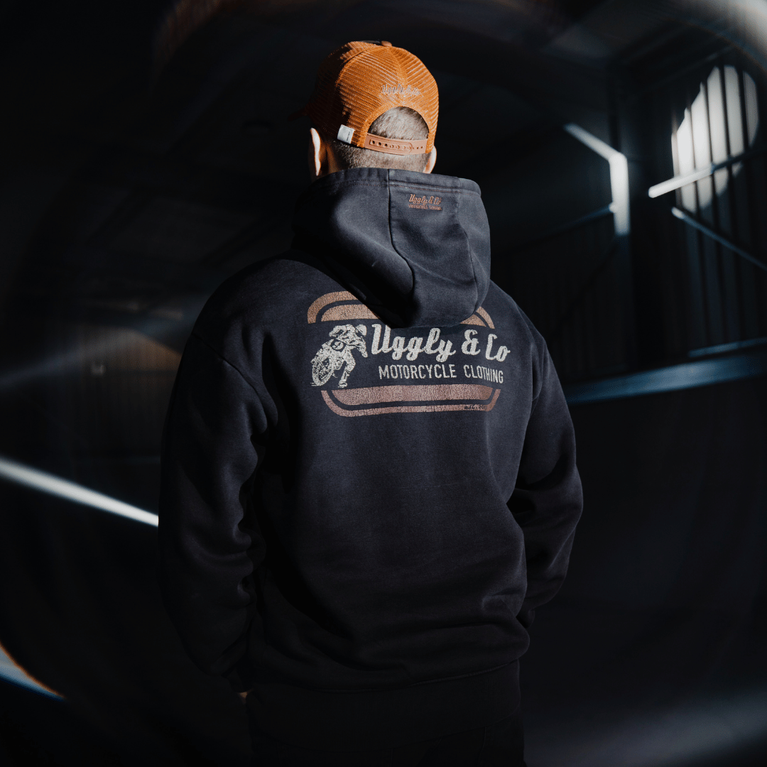 Black Flattrack Hoodie