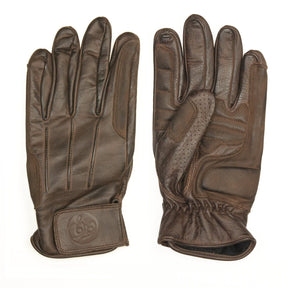Age of Glory Rover Leather CE Gloves Waxed Brown