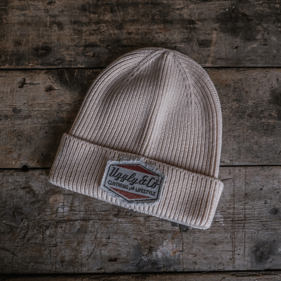 Beige Diamond Beanie