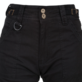 MotoGirl Lara Cargo Black Trousers