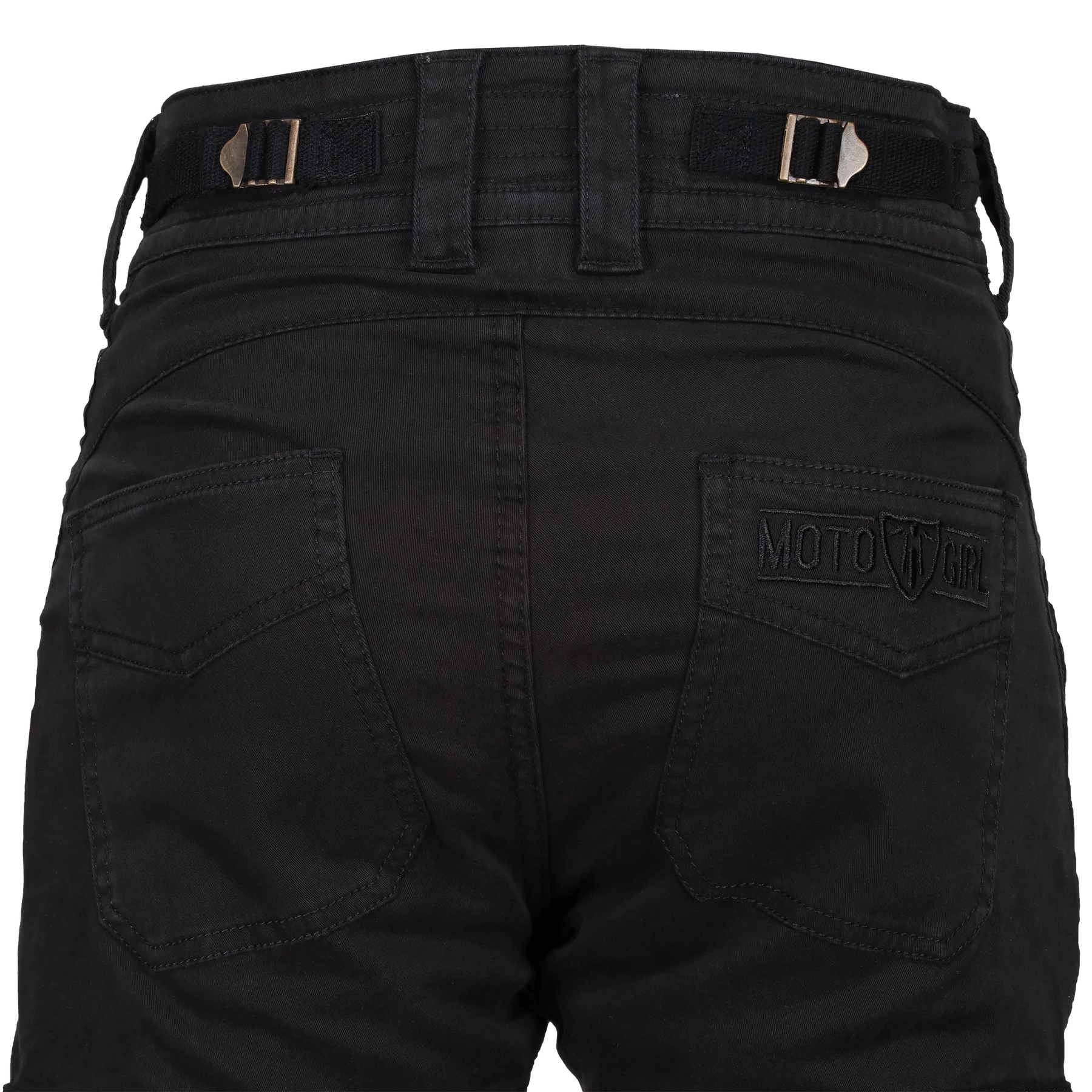 MotoGirl Lara Cargo Black Trousers