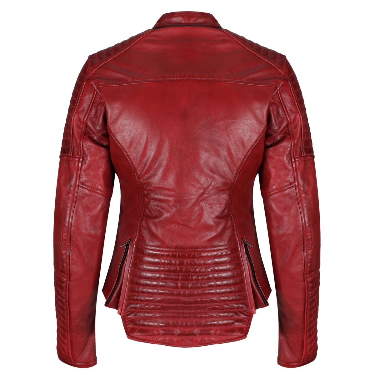 Motogirl Valerie Red Leather Jacket