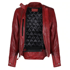 Motogirl Valerie Red Leather Jacket