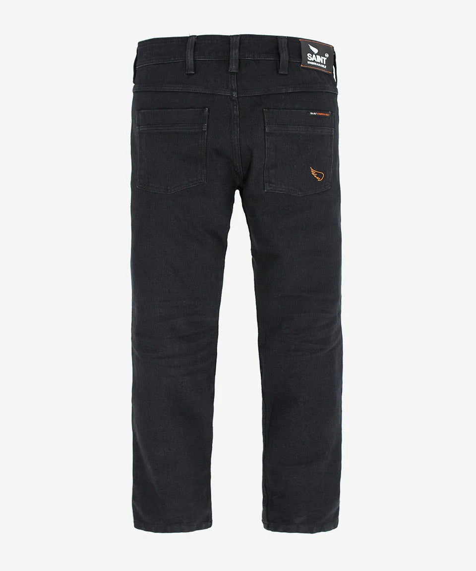 UNBREAKABLE STRAIGHT JEANS - BLACK ( Armour Pockets )