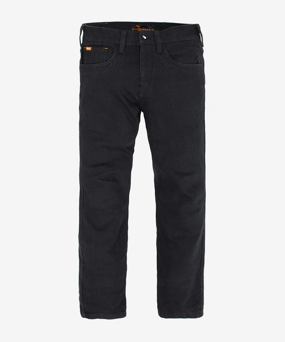 UNBREAKABLE STRAIGHT JEANS - BLACK ( Armour Pockets )