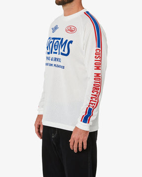 Deus Ratchet Moto Jersey - Dirty White