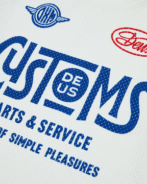 Deus Ratchet Moto Jersey - Dirty White