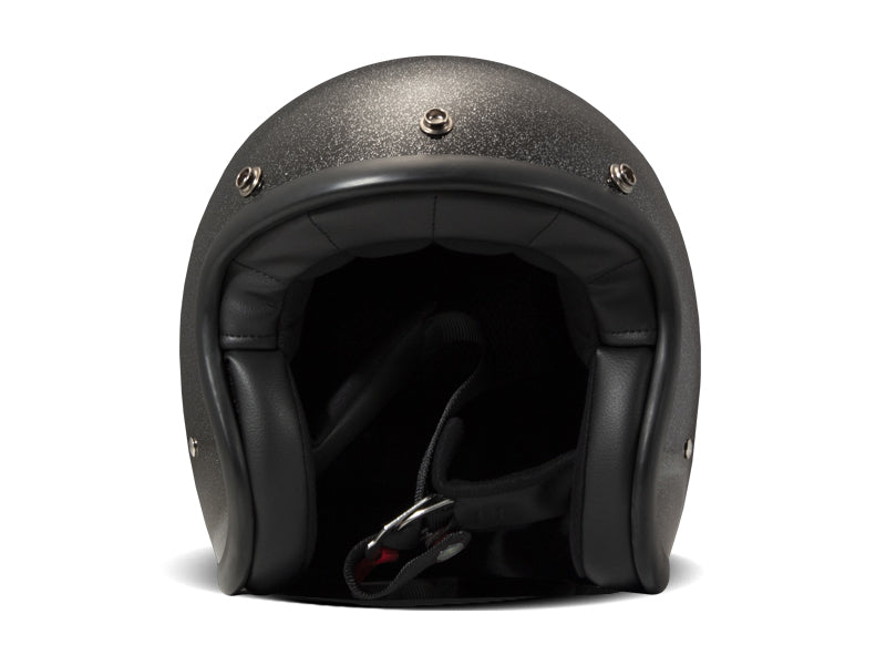 DMD Glitter Black Vintage open face helmet