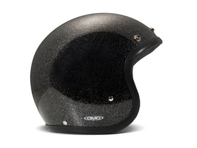 DMD Glitter Black Vintage open face helmet