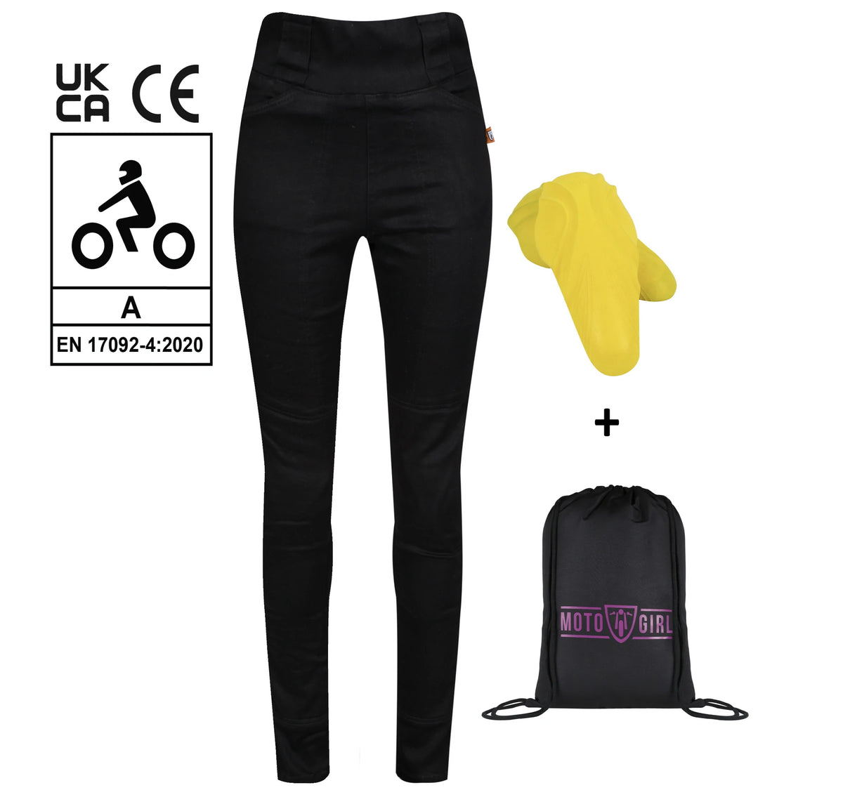 Motogirl Melissa Black Jeggings
