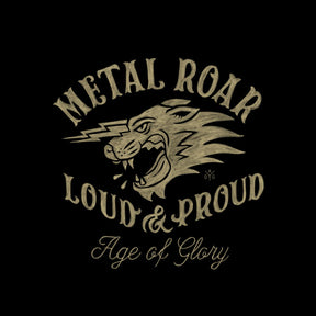 Age of Glory Metal Roar Tee Washed Black
