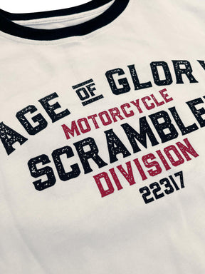 Age of Glory Team Stripes LS Tee Ecru Red Black