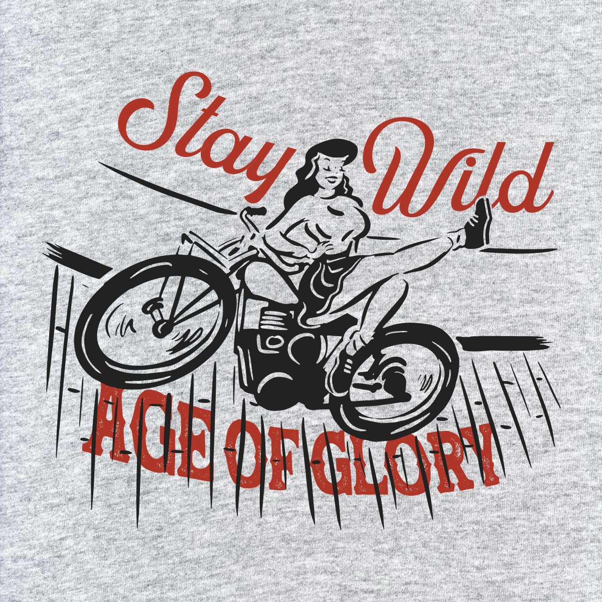 Age of Glory Wall of Death Tee Heather Grey