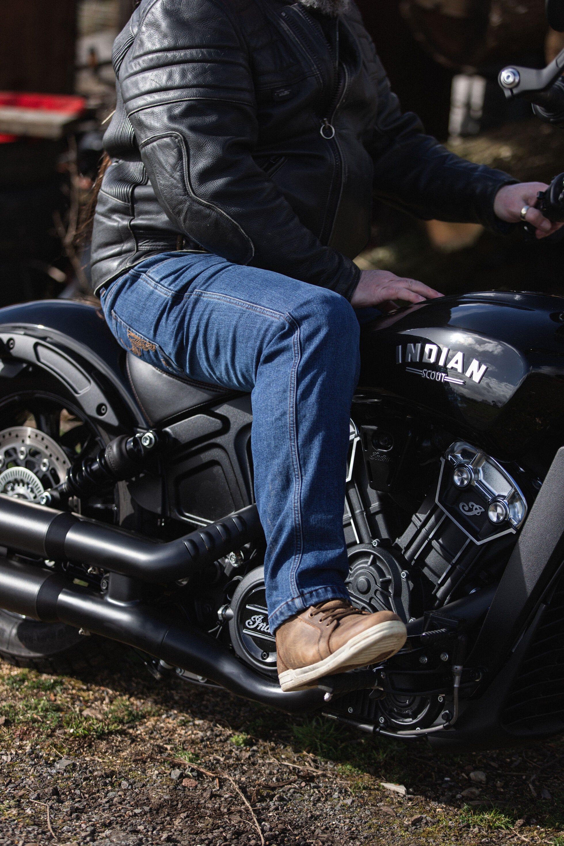 MotoBull Blue Jeans