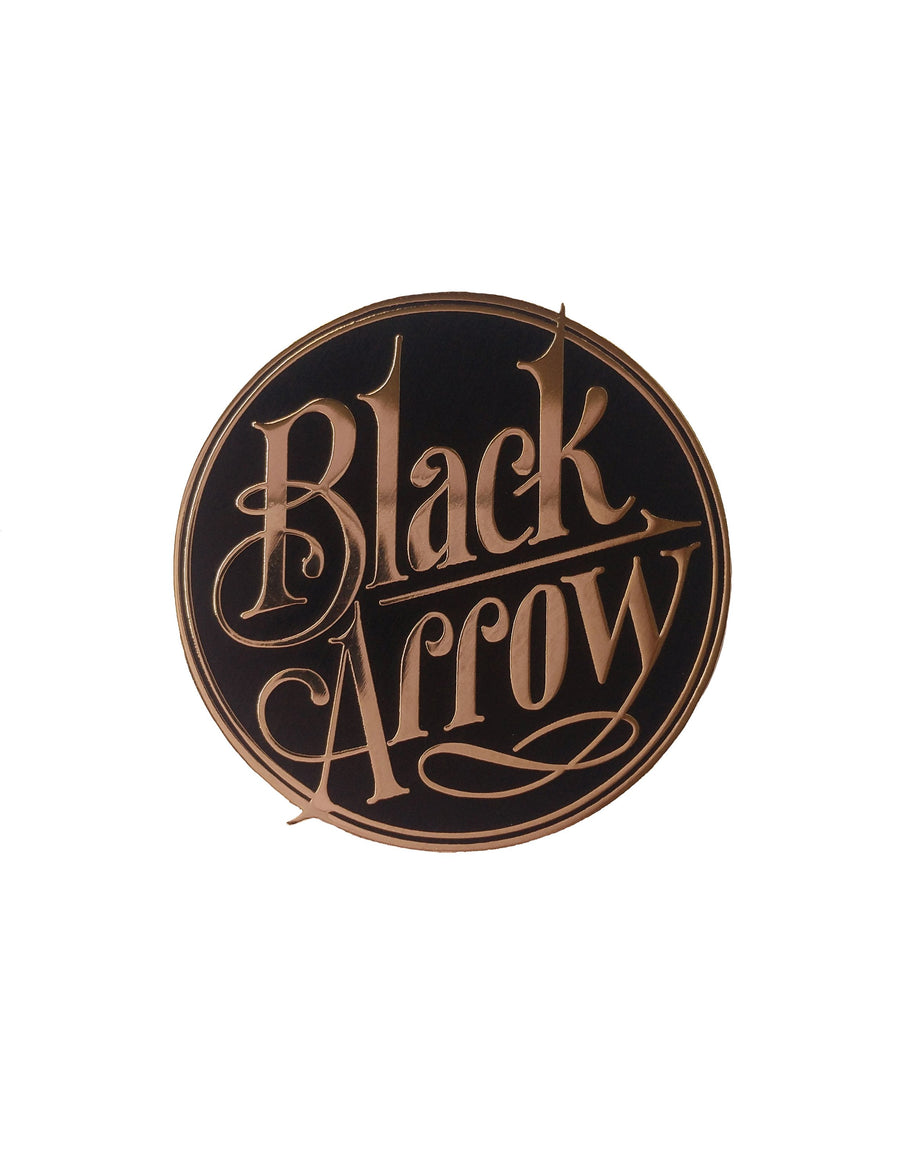 Black Arrow BA Logo Pin