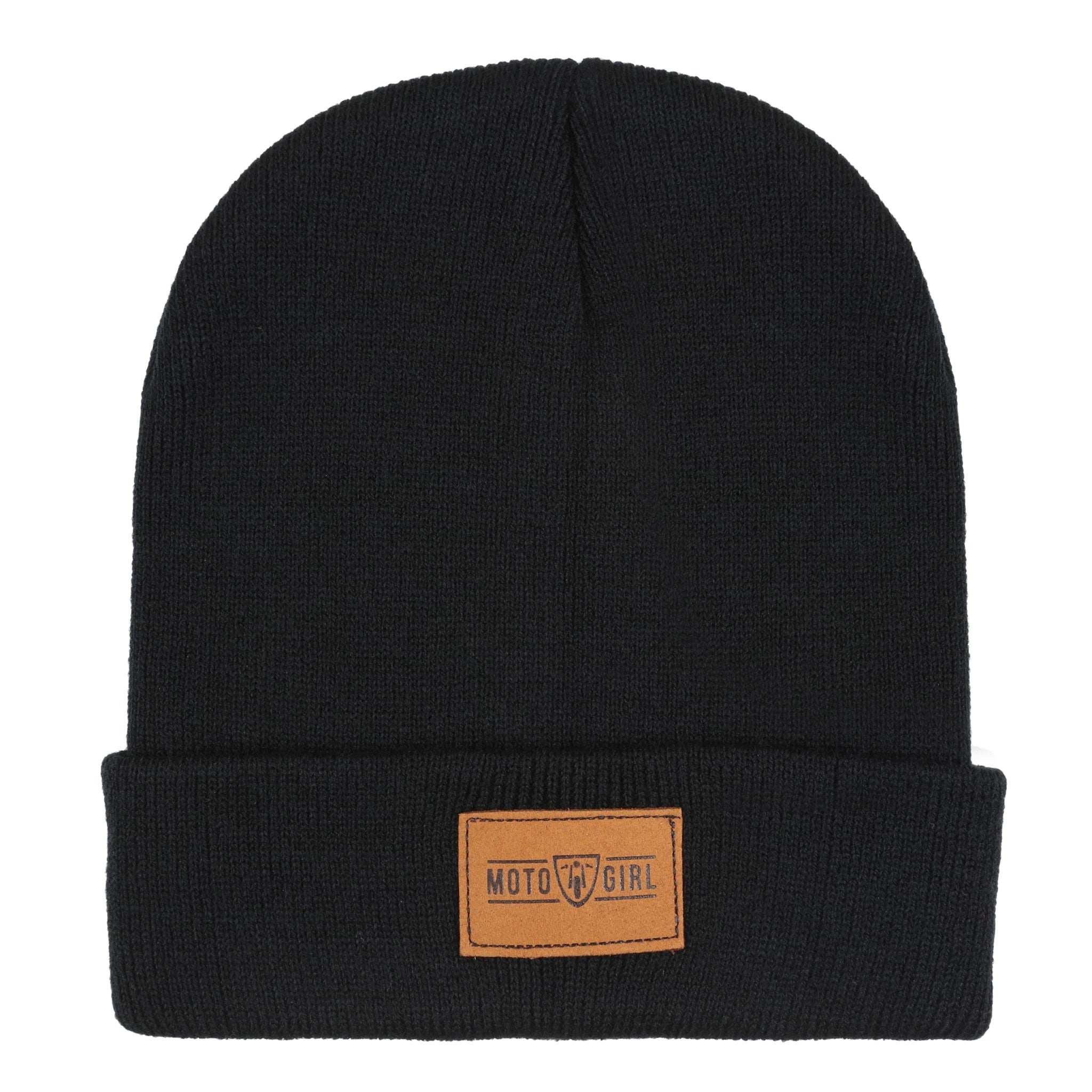 Motogirl Black Beanie