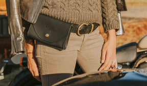 Wildust Sisters 2IN1, BELT & PURSE, BLACK XL