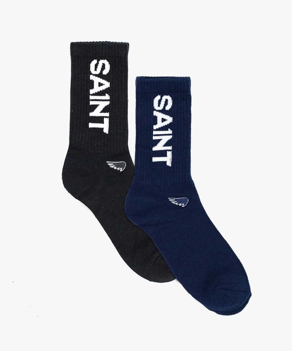 SA1NT Bamboo Crew Socks - Twin Pack