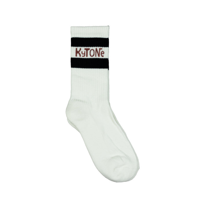 Kytone Stamp Socks White