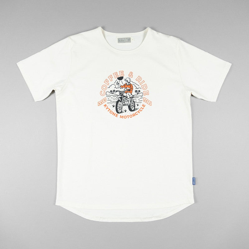 Kytone Coffee & Ride Tee White