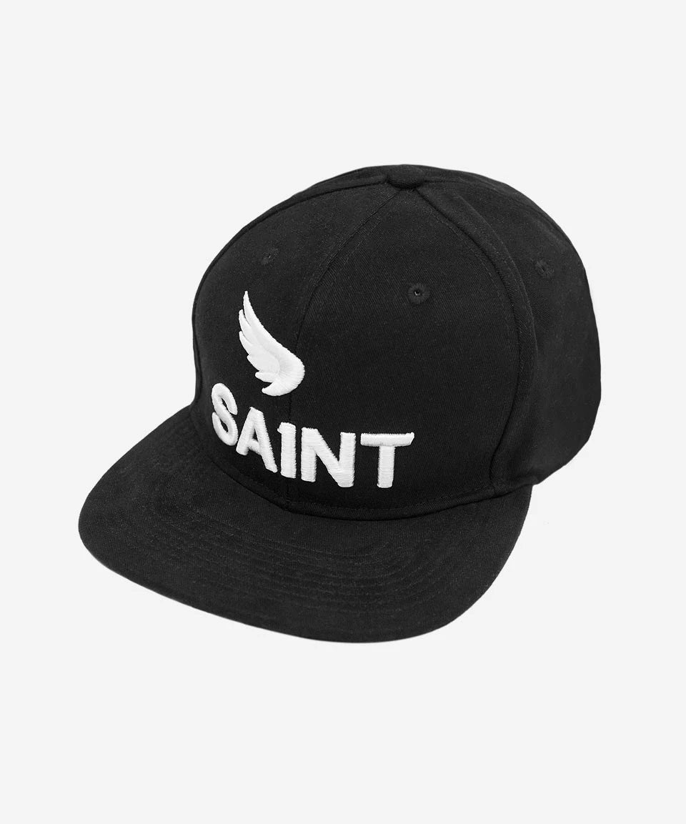 SA1NT 3D Logo Twill Snapback - Black